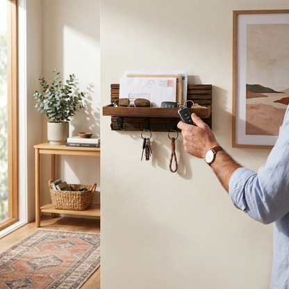 NeaterLiving™ Entryway Key & Mail Organizer