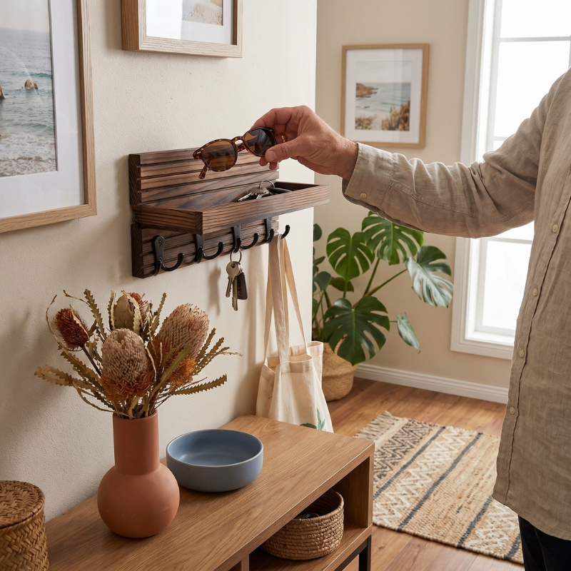 NeaterLiving™ Entryway Key & Mail Organizer