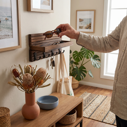 NeaterLiving™ Entryway Key & Mail Organizer